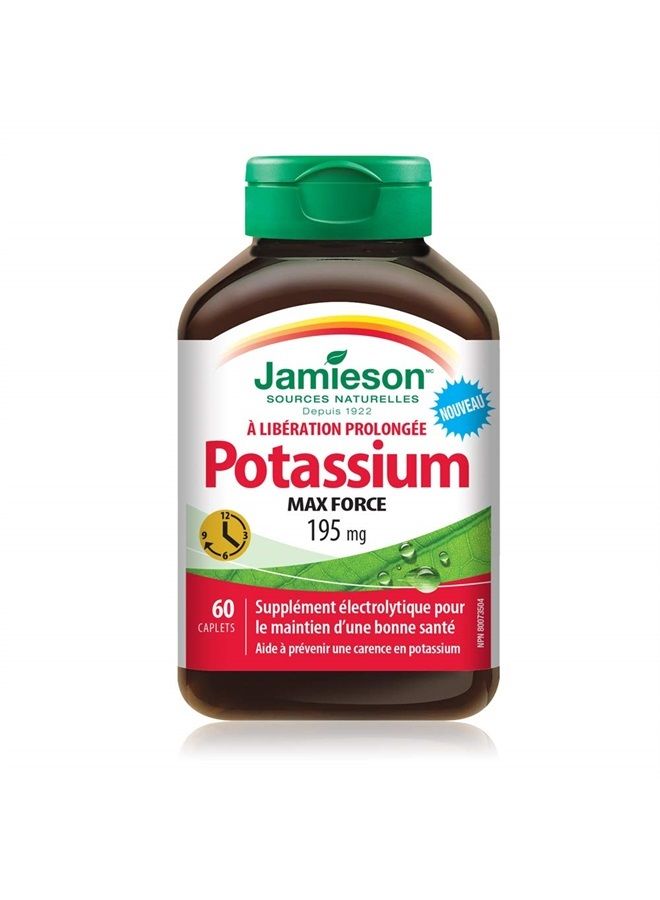 Jamieson Potassium 195mg, 60 caplets - Image 2