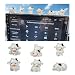 FSTURIOS 6PCS Cute Luminous Cow Car Dashboard Decor Set Funny Adorable Cow Center Console Rear View Mirror Decoration Mini Resin Cow Figurines Cartoon Animal Ornament for Women Luminous - Image 2