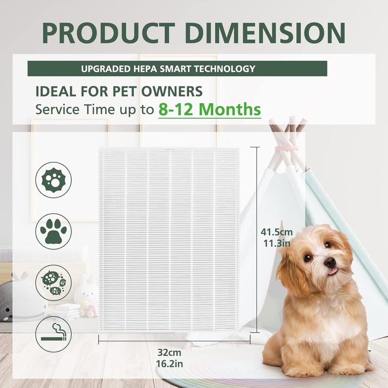 isinlive Filter H 55002 Replacement Filter For Winix Air Purifier 116130 Replacement Compatible with Winix 55002 and AM80 Air Purifier 3 Pack HEPA Filter Only - Image 5