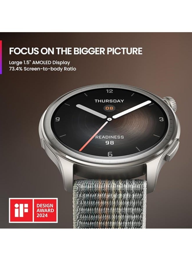 Amazfit Balance Smartwatch with fitness training device, sleep health tracking, body composition, GPS, AI support, Bluetooth calls, built-in battery that lasts 14 days, and a 1.5-inch mascot screen. New Edition (Gray) - Image 4