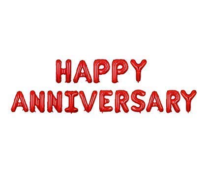 SOI Anniversary Decoration Items Kit - 53Pcs Happy Anniversary Balloons | Anniversary Balloons for Decoration | Happy Anniversary Decoration | Red & Silver Happy Anniversary Foil Balloons - Image 5