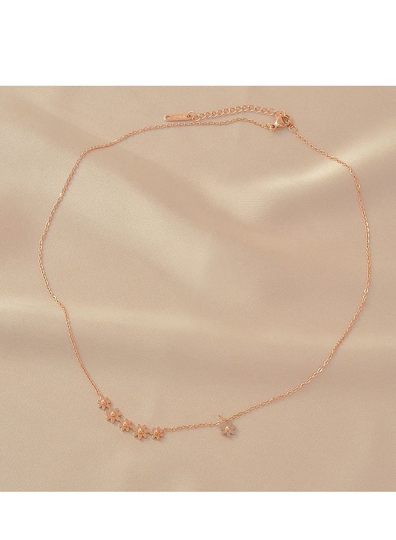 English Number Butterfly Collar Neck Chain