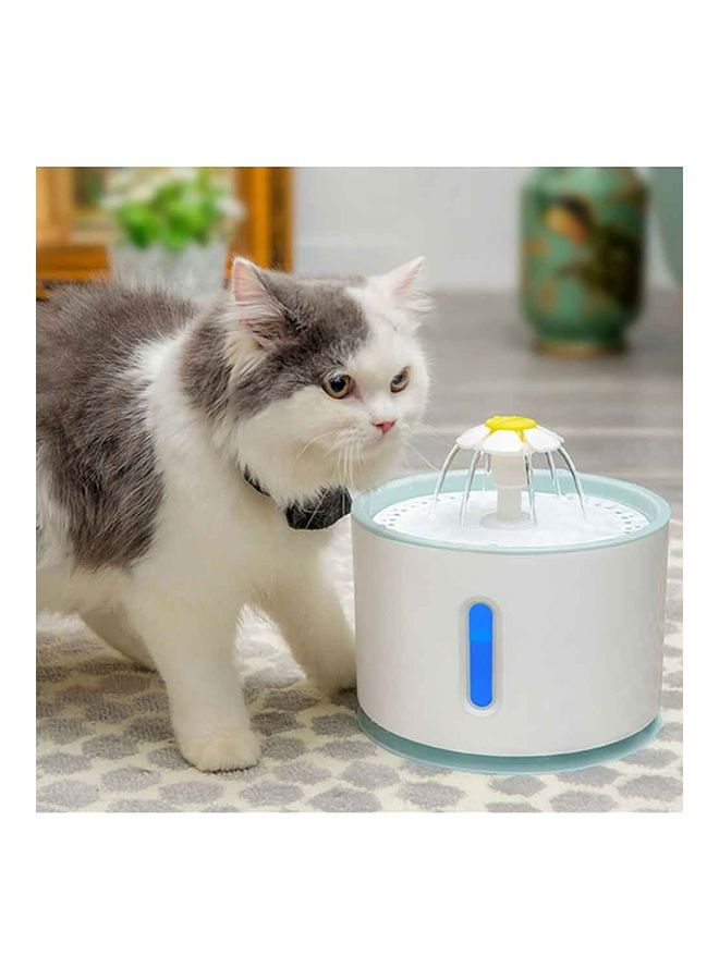 نافورة شرب آلية باللونين الأبيض والأزرق 18.6 × 18.6 × 13.1 سم - Image 4