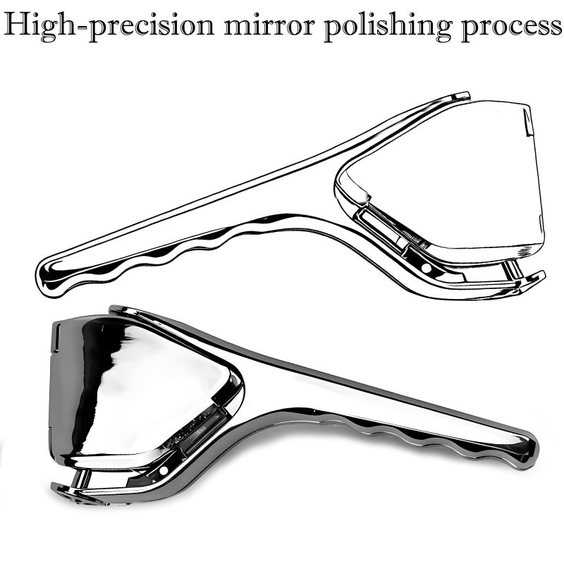 AUAM Heavy Duty Lemon Squeezer Stainless Steel - Max Extraction Manual Juicer - Easy Squeeze Fold-Flat Lime Citrus Handheld Juice Extractor - Image 4