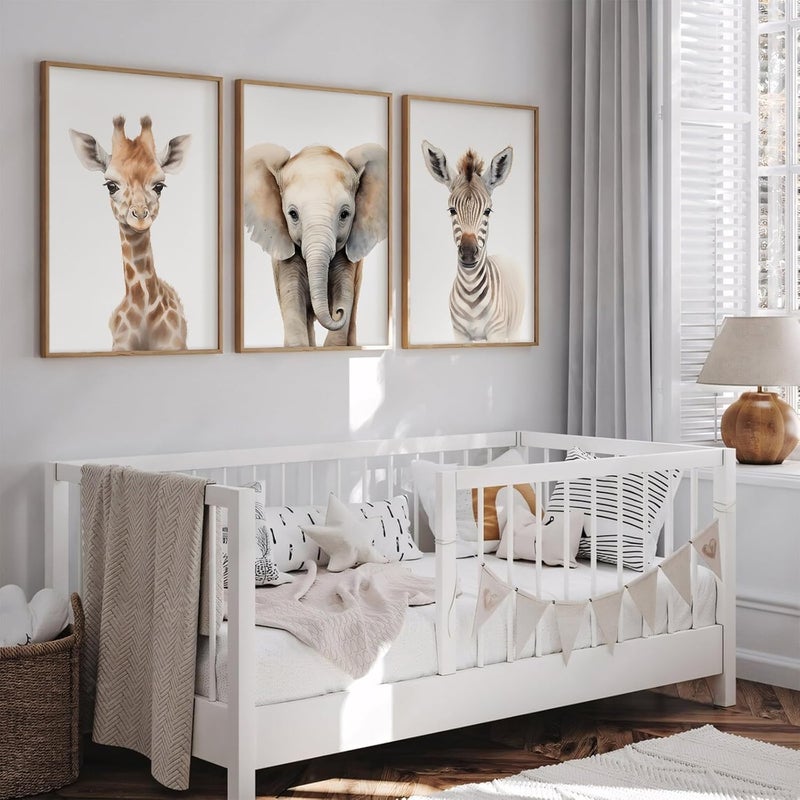 Baccone Safari Nursery Wall Art Set of 3 - Image 4