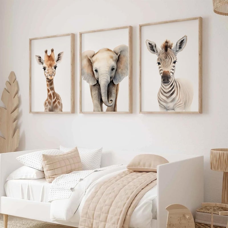 Baccone Safari Nursery Wall Art Set of 3 - Image 5