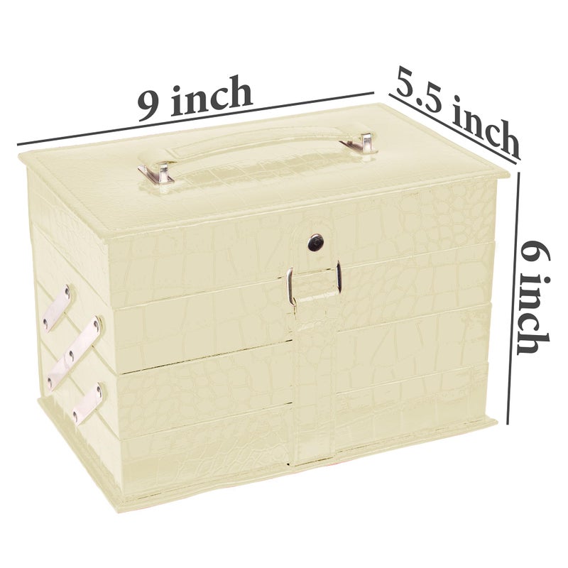 SHANY All In One Makeup Kit (Eyeshadow, Blushes, Face Powder, Lipstick, Eye liners, Makeup Pencils and Makeup Mirror - Makeup Set With Reusable Makeup Storage Box - White - Image 4