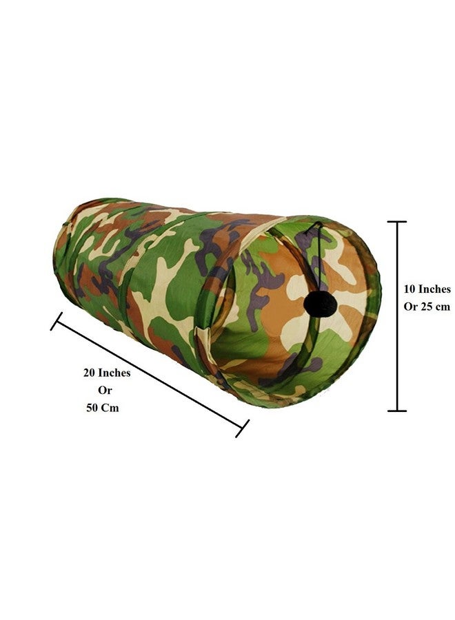 Sage Square 20" Portable Sleeping Bag Exercise Tunnel With Hanging Ball For Pet Care For Cat/Kitten/Puppy/Dog - Image 2