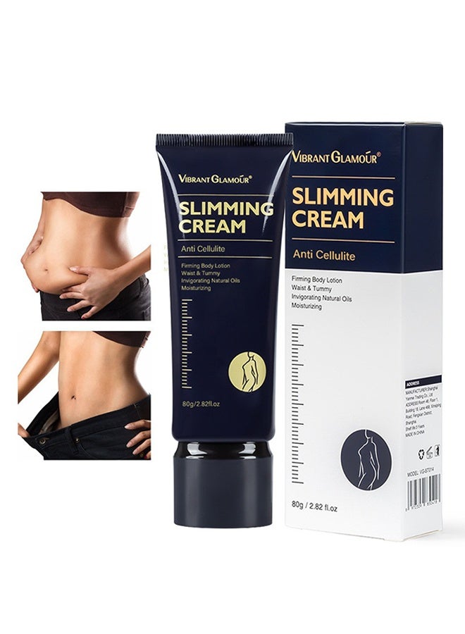 Vibrant Glamour Slimming Cream 80g, Anti Cellulite Fimming Body Lotion, Accelerates Fat Burning, Moisturizing and Firming Skin Care - Image 1