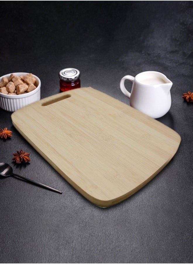 CATANES Arc Shape Bamboo Cutting Board 26x36x0.5 Cm Light Brown  - Image 5
