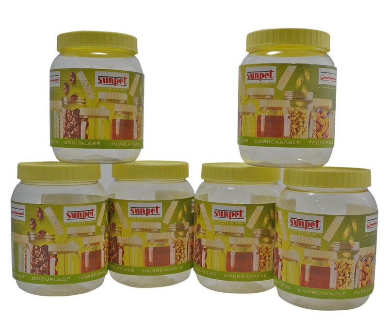 Sunpet Sunpet Polyurethane Container - 6 Pieces, Clear 