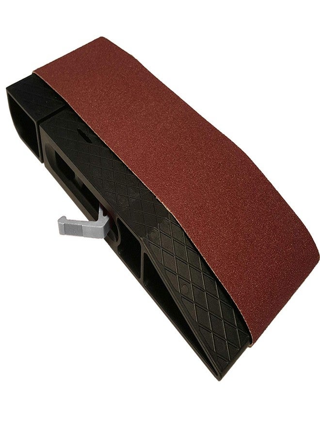 مايلكرافت صنفرة يدوية Milescraft 1605 SandDevil3.0 مع حزام صنفرة 3 × 21 بوصة، لون أحمر - Image 3