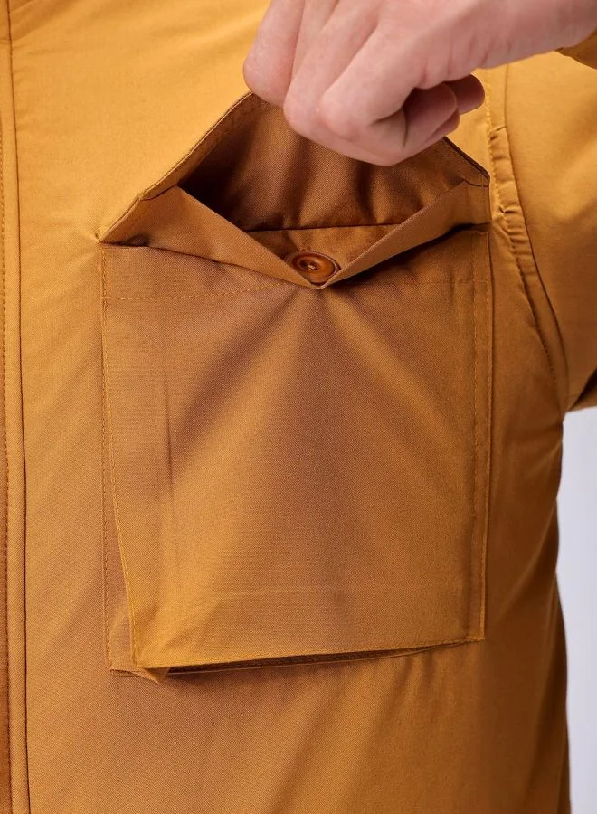 The Indian Garage Co Men Slim Fit Solid Puffer Jackets
