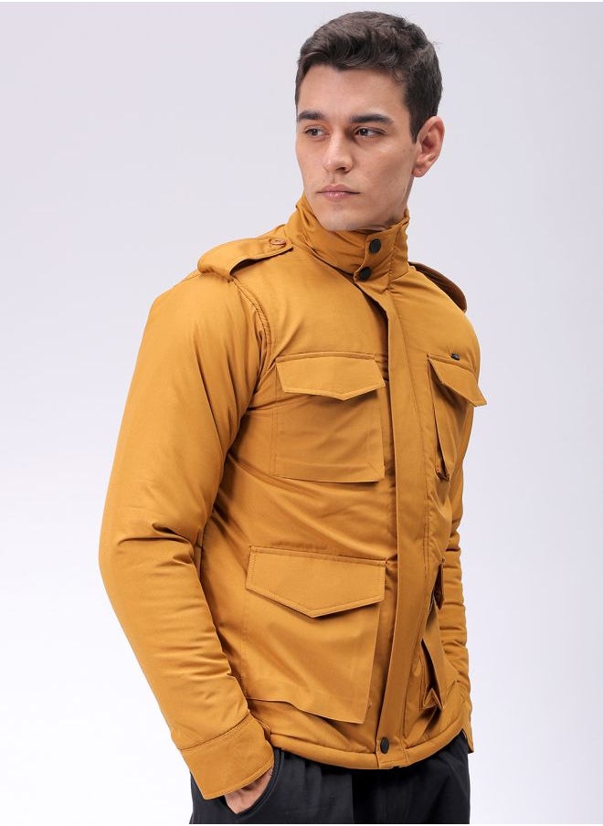 The Indian Garage Co Men Slim Fit Solid Puffer Jackets  - Image 4