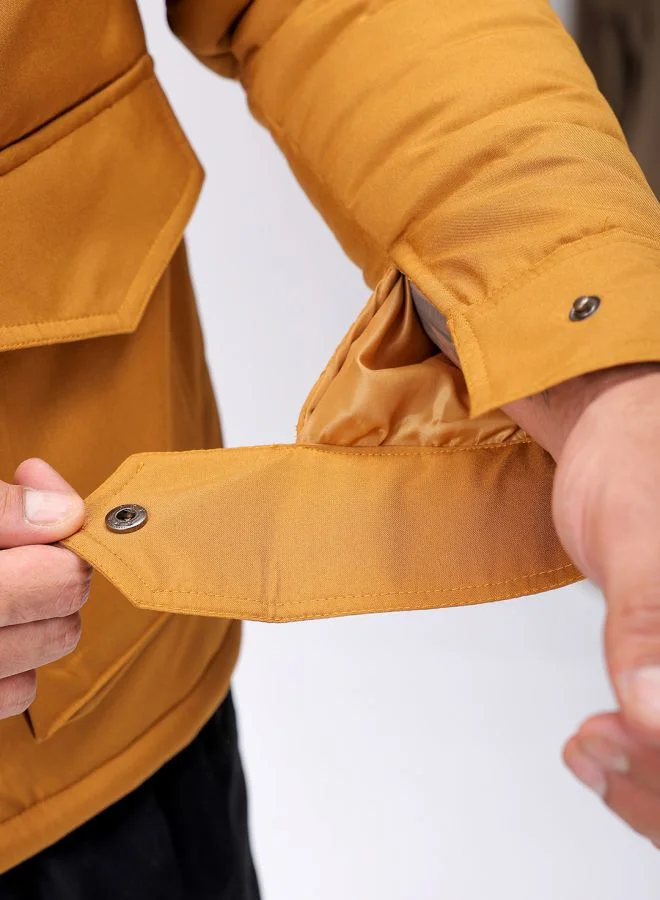 The Indian Garage Co Men Slim Fit Solid Puffer Jackets