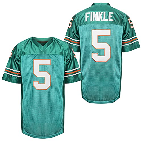 MESOSPERO Mens Ray Finkle 5 Ace Ventura Pet Detective Jim Carrey Movie Football Jersey All Stitched Green S-XXXL (Green, XXX-Large) - Image 1