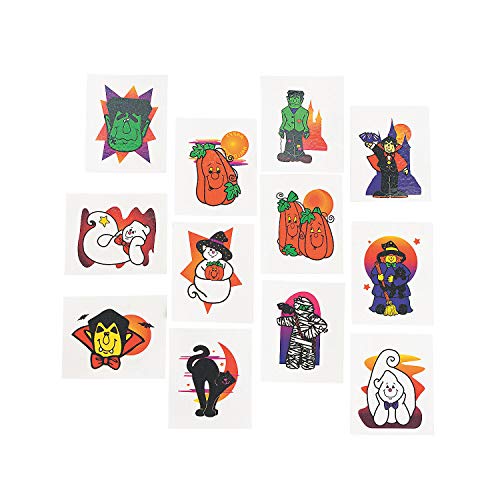 Fun Express 72 Halloween Glitter Tattoos - Image 1
