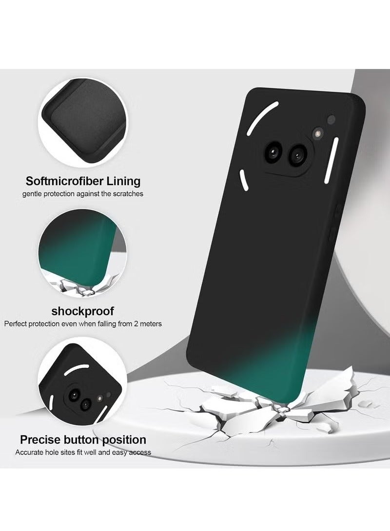 ميجوفاست غطاء حماية لهاتف Nothing Phone 2A - غطاء سيليكون كامل الجسم حريري مع بطانة من الألياف الدقيقة، غطاء واقٍ مقاوم للصدمات لهاتف Nothing Phone 2A مقاس 6.7 بوصة - ملمس ناعم، متين، مضاد للخدش، حماية كاملة - Image 3