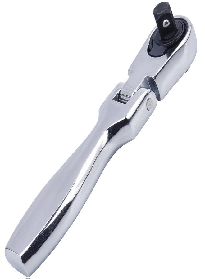 ياكاموز مفتاح ربط YAKAMOZ Flex Head Mini Ratchet، مفك براغي صغير ذو زاوية قائمة قابل للعكس، 2 في 1، 72 سنًا، مفتاح ربط سقاطة بمقبس 1/4 بوصة للمساحات الضيقة - Image 3