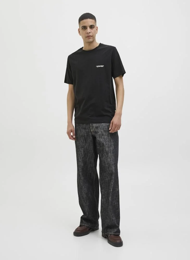 JACK & JONES Jorcanggu Slub Element Back T-Shirt