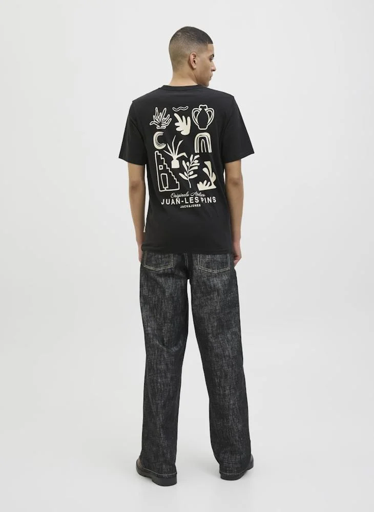 JACK & JONES Jorcanggu Slub Element Back T-Shirt