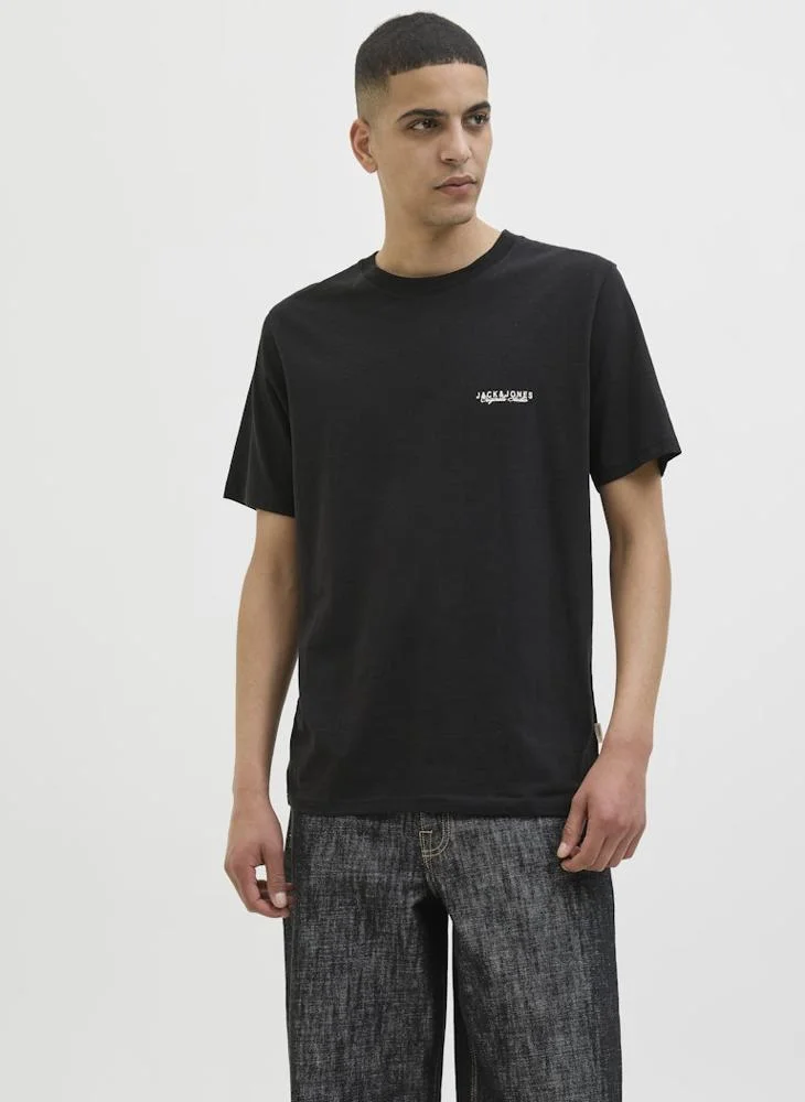 JACK & JONES Jorcanggu Slub Element Back T-Shirt