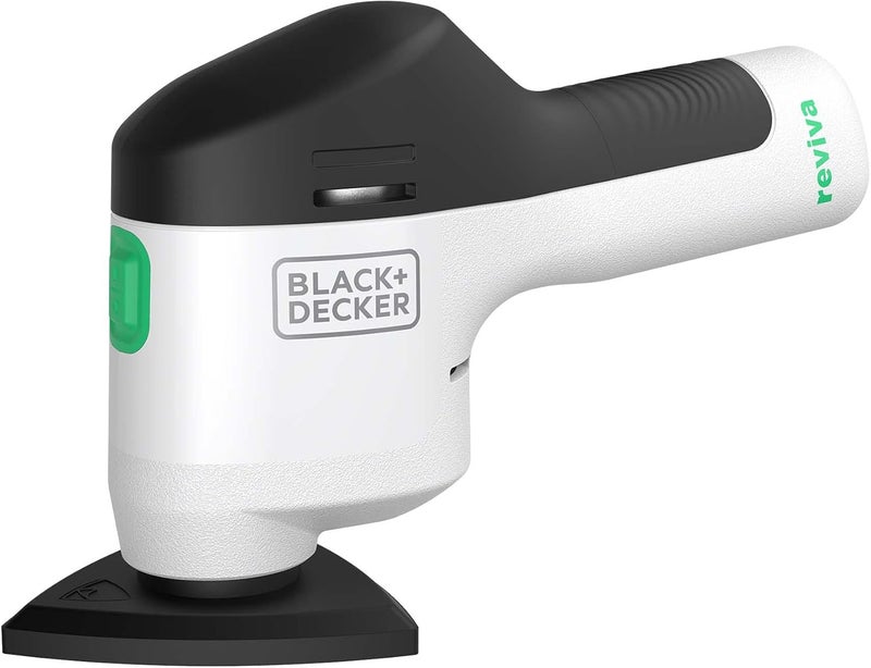 BLACK+DECKER Reviva 12V Cordless Sander Eco Made From 50% Recycled Material For Finishing Touches To Diy Needs Revds12C-Gb - Image 1
