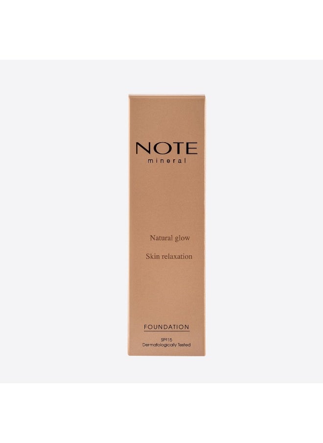 Note Note Mineral Natural Glow Skin Relaxation Foundation SPF 15 Dermatologically tested - No. 403  - Image 2