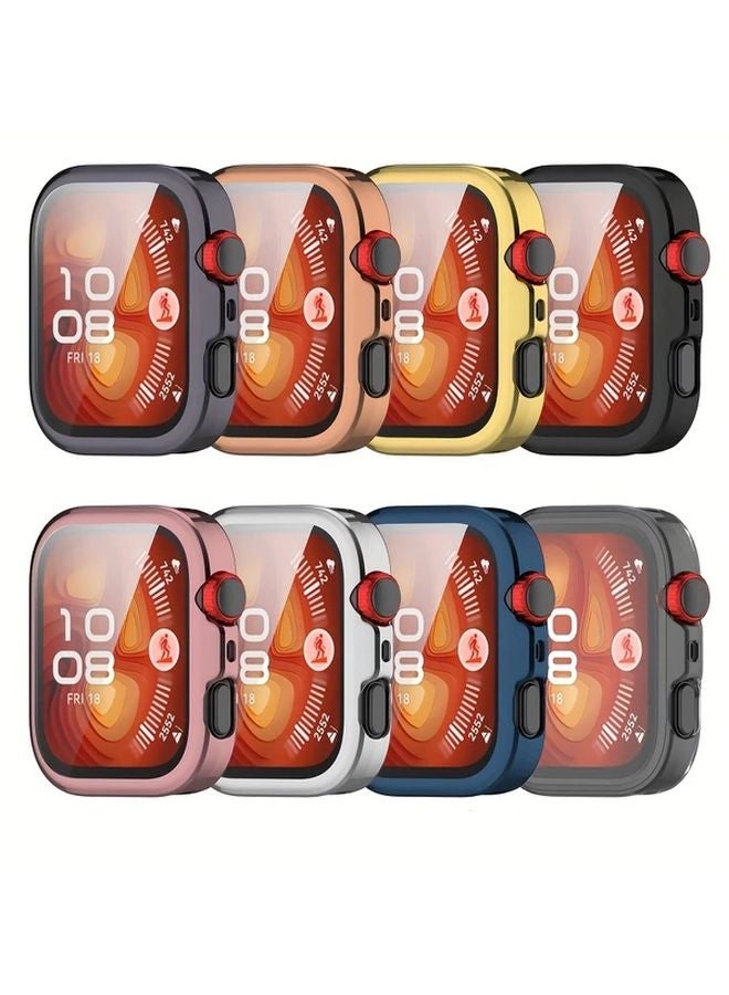 Huawei Fit4 Pro Smartwatch TPU Case Pink Full Body Protection Screen Protector - Image 4