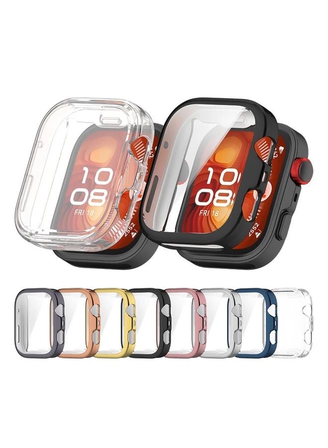 Huawei Fit4 Pro Smartwatch TPU Case Pink Full Body Protection Screen Protector - Image 2