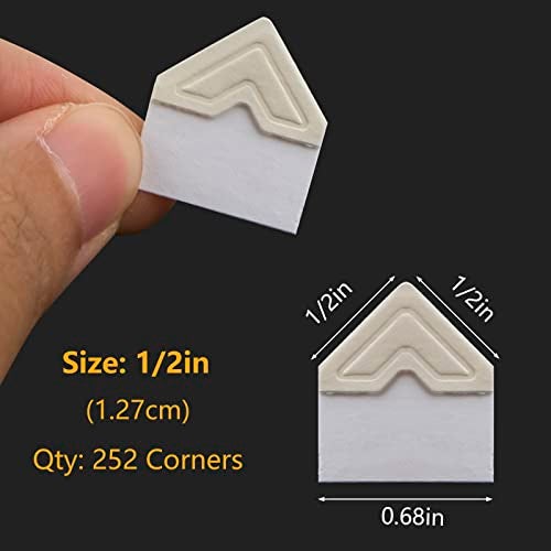 Lineco Ivory Acid-Free 0.5" Archival Photo Corners, Self Adhesive, Pressure Sensitive, Non-Yellowing, Mount Pictures Without it Touching Tape, Scrapbooking, DIY, Displaying Pictures. (Pack of 252) - Image 5