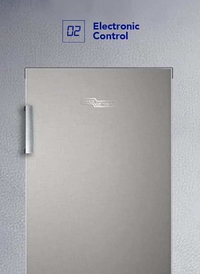 SUPER GENERAL 160L Gross Capacity And 122L Net Capacity Upright Freezer, Inverter Compressor, No Frost, Ice Twist Maker, Reversible Door - 220 W SGUF201NFDCIE Silk Inox - Image 3