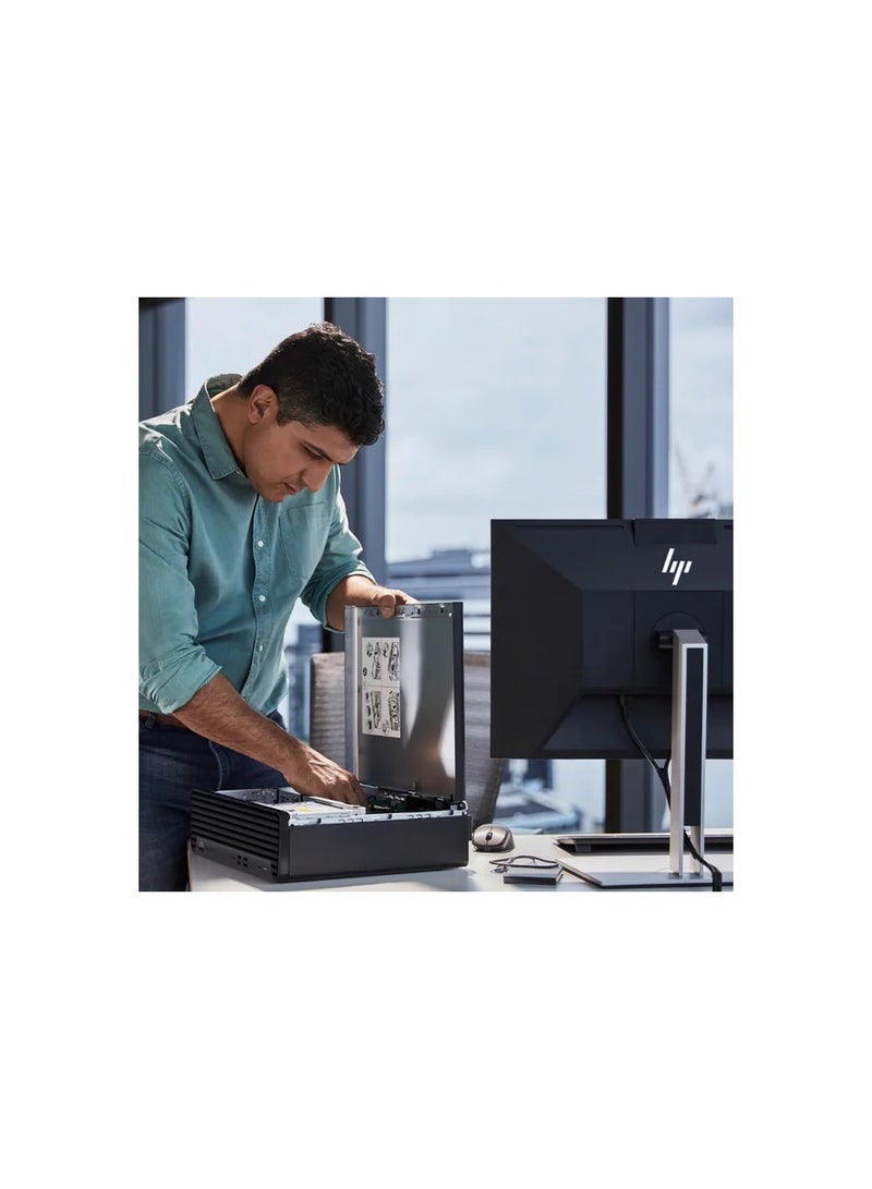 HP حاسوب HP Elite SFF 800 G9 المكتبي (7B070EA) ، معالج Core I7-13700 16C الجيل 13 ، رسومات Intel UHD Graphics 770 ، ذاكرة RAM 16GB DDR5-4800 ، 512GB M.2 SSD ، DVD-Writer ، ويندوز 11 برو + سلكي 320K كيلوبايت | أسود - Image 4