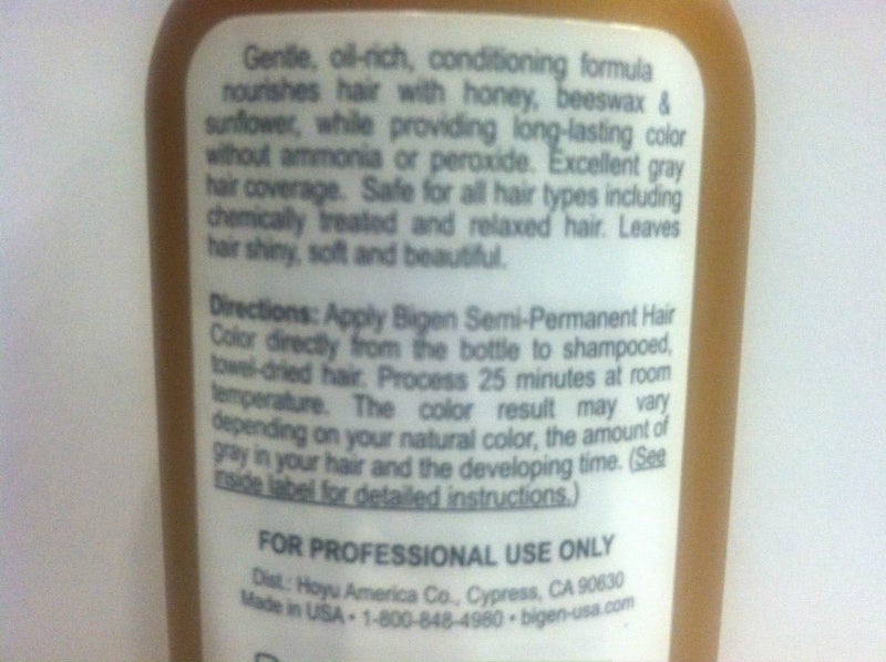 Bigen Semi-Permanent Hair Color in Natural Black - 3 Fl Oz - Image 2