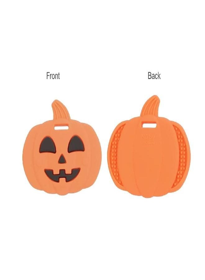 Nuby - Nuby All Silicone Pumpkin & Chocolate Bar Teether - 2 Pack, 3+ Months - Image 1