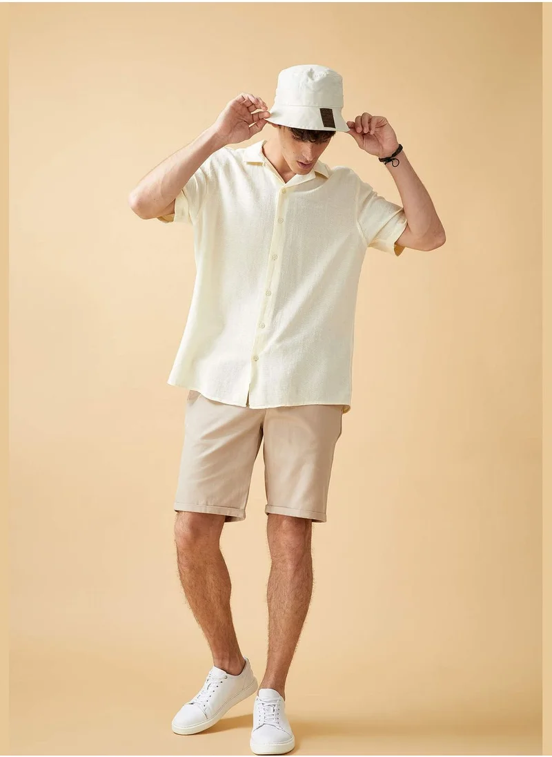 DeFacto Man Slim Fit Woven Bottom Woven Bermuda