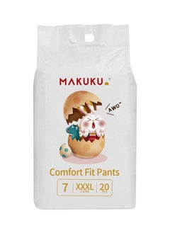 MAKUKU Comfort Fit Pants Diapers Size 7 17+kg  24+ months 20 Diapers 