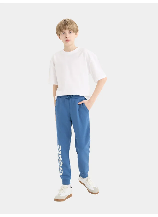 DeFacto DeFacto Kids Blue Printed Jogger Pants