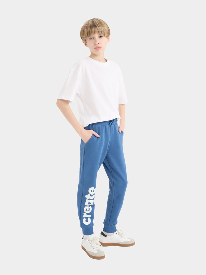 DeFacto DeFacto Kids Blue Printed Jogger Pants  - Image 4