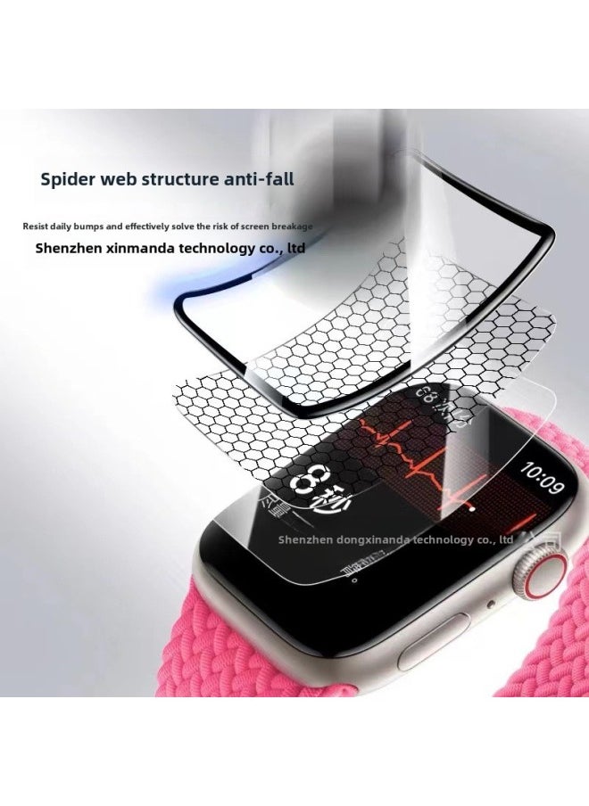 Generic - For Applewatch10 Apple Watch Film Iwatch8 With Positioning Ultra49mm Full Screen HD Soft Film-Color:HD Composite Pellicle-without Positioning-Dimensions:S10 42MM - Image 1