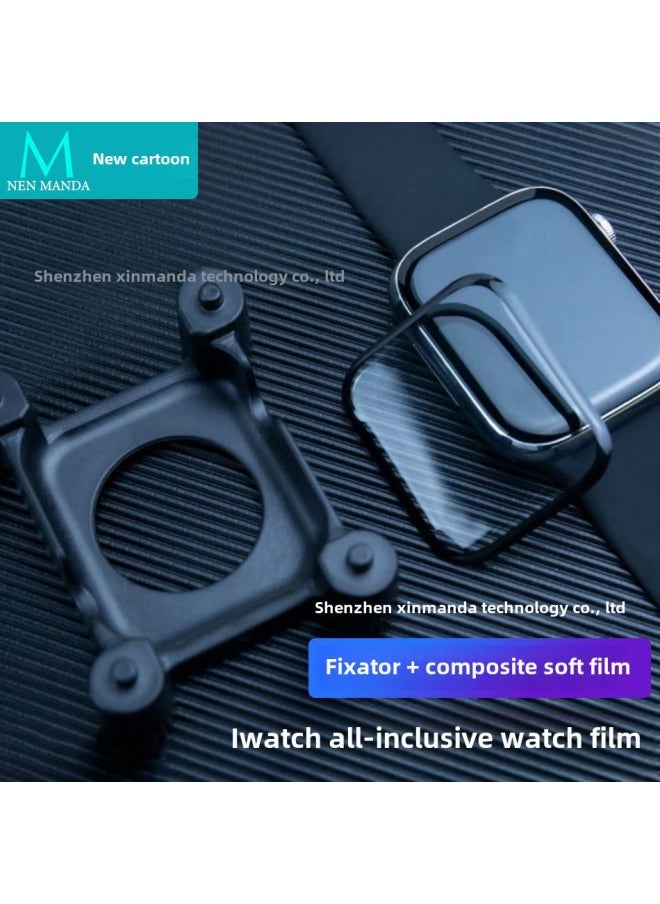 Generic - For Applewatch10 Apple Watch Film Iwatch8 With Positioning Ultra49mm Full Screen HD Soft Film-Color:HD Composite Pellicle-without Positioning-Dimensions:S10 42MM - Image 1