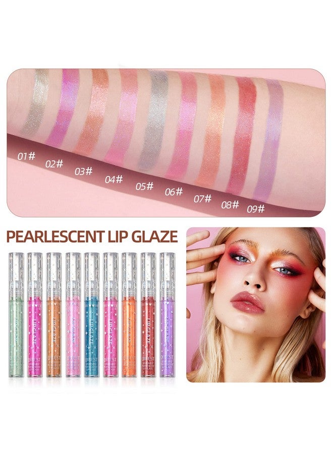 Aseawave Girls Lip Gloss, Shimmery Lip Glosses for Girls Teens & Women, | Syrupy gloss| Glossy Finish| Long-lasting| Moisturizing| Highlighting| Natural-beauty | Lip Glow Set - Image 5