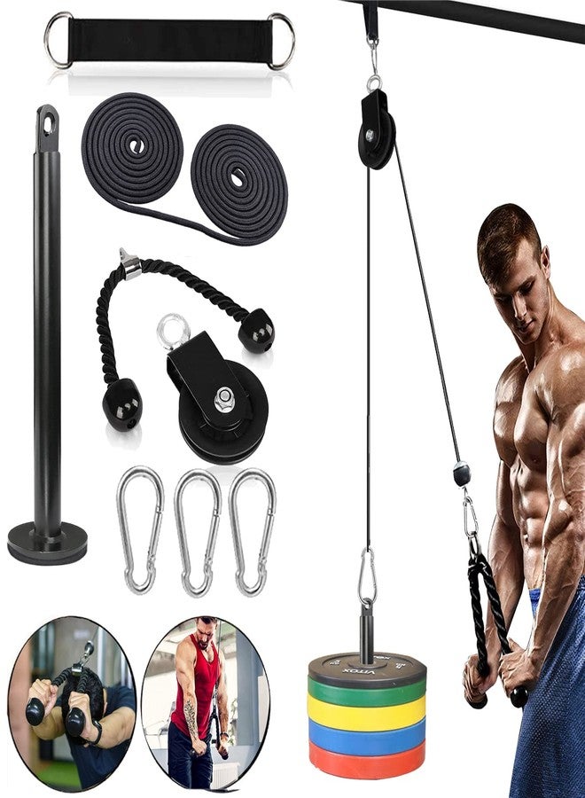 Taeku Cable Pull, Weight Fitness Equipment, Triceps Lat Pull, Forearm Trainer, Pulley Fitness, Arm Strength Training for Home, Sports Equipment (Triceps Rope) - Image 1