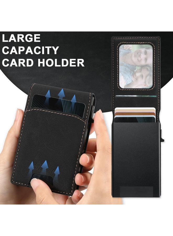 Suteni Case For Samsung Galaxy Note20 5G H19 Litchi Texture 2-in-1 MagSafe Removable Card Case Back Phone Case - Image 4