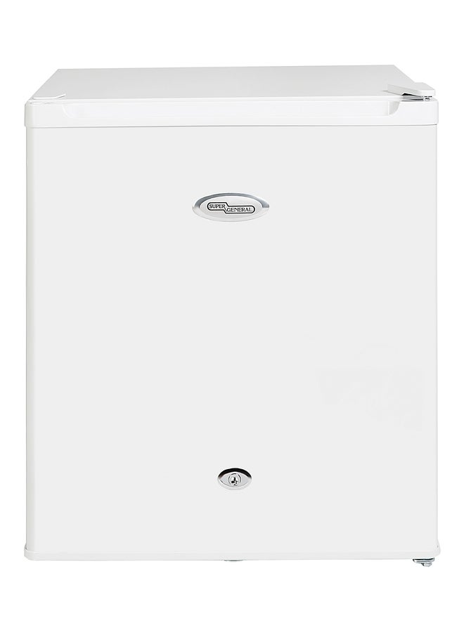 SUPER GENERAL 50 Liter Gross Volume Compact Mini-Refrigerator,  Beverage-Fridge with Child Lock, Shelf, Freezer-Box, reversible door, SGR035HE, White 50 L SGR035HE white - Image 1