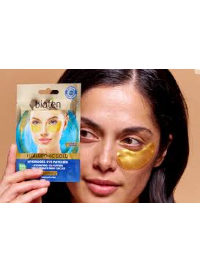 bioten Hyaluronic Gold Hydrogel Eye Patches x1 Pair - Image 2