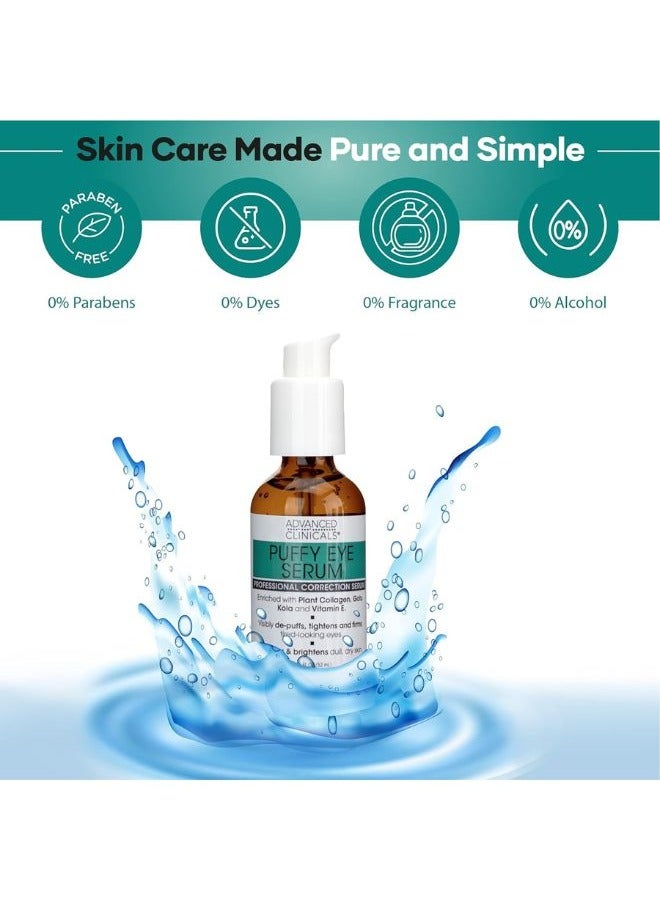 Advanced Clinicals مصل العيون المنتفخة، مصل التصحيح الاحترافي 52 مل - Image 5