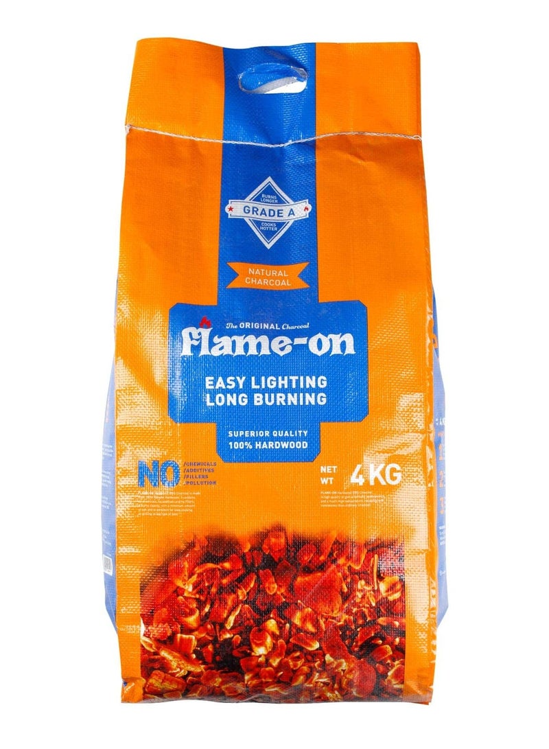 Flame-On Firelighter Cubes 24 Pcs & Flame-on Superior Quality Grade A Natural Hardwood Barbeque BBQ Charcoal 4 KgBundle - Image 3