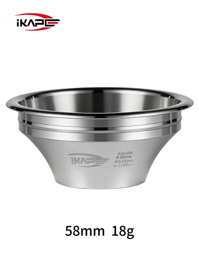 IKAPE Variable Diameter Espresso Portafilter Filter Basket Precision High Extraction for 58mm 18g Bottomless Portafilter - Image 1