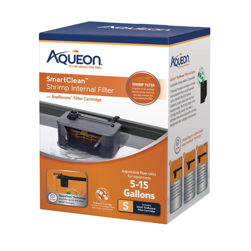 Aqueon QuietFlow Internal Filter with SmartClean Technology Shrimp Small - Image 2